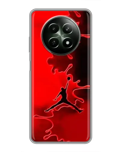 Чехол для Realme 12 5G с картинкой «Jordan Red Smoke»