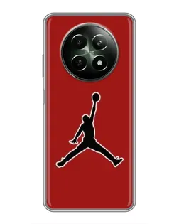 Чехол для Realme 12 5G с картинкой «Jordan Red Back»