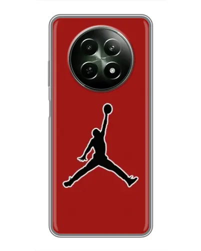 Чехол для Realme 12 5G с картинкой «Jordan Red Back»