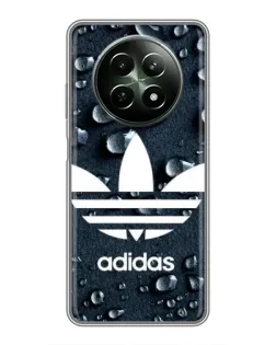 Чехол для Realme 12 5G с картинкой «Adidas Trefoil Blue»