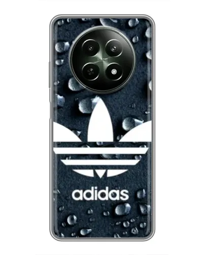 Чехол для Realme 12 5G с картинкой «Adidas Trefoil Blue»