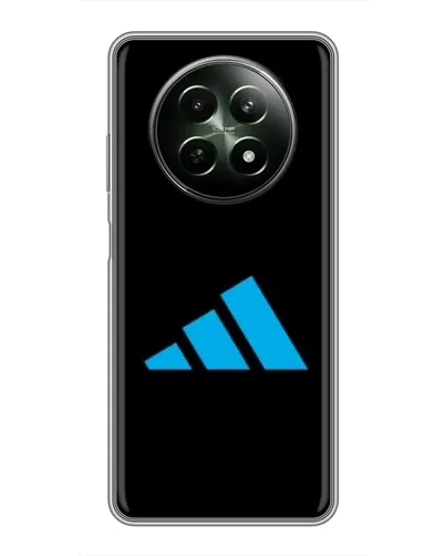 Чехол для Realme 12 5G с картинкой «Adidas Cyan Logo»