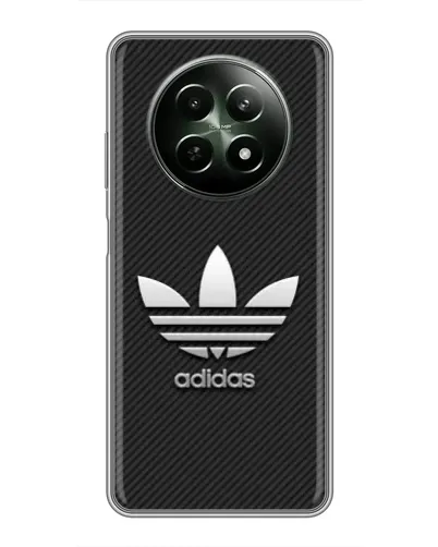 Чехол для Realme 12 5G с картинкой «Adidas Карбоновая текстура»