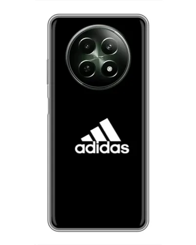 Чехол для Realme 12 5G с картинкой «Черная классика Adidas»