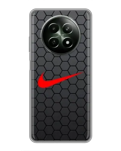Чехол для Realme 12 5G с картинкой «Nike — карбоновая сетка» Чехол для Realme 12 5G с картинкой «Nike — карбоновая сетка»