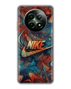 Чехол для Realme 12 5G с картинкой «Nike в абстракции»