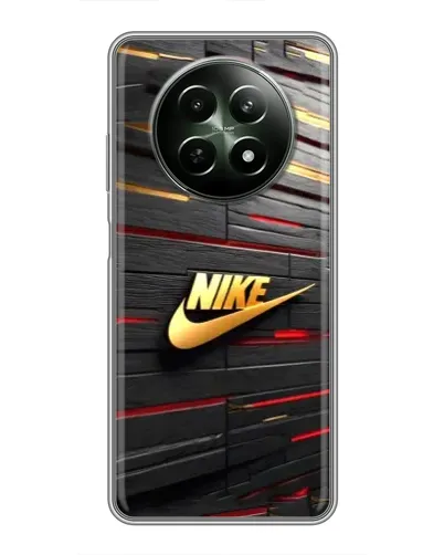 Чехол для Realme 12 5G с картинкой «Золотой Nike на металле» Чехол для Realme 12 5G с картинкой «Золотой Nike на металле»