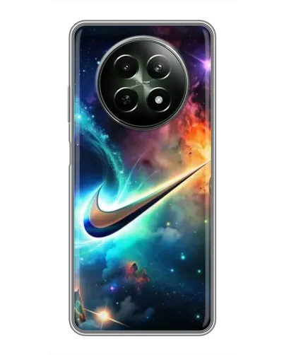 Чехол для Realme 12 5G с картинкой «Космический Nike Swoosh» Чехол для Realme 12 5G с картинкой «Космический Nike Swoosh»