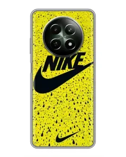 Чехол для Realme 12 5G с картинкой «Желтый текстурный Nike»