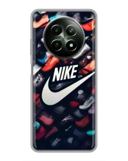 Чехол для Realme 12 5G с картинкой «Коллекция кроссовок Nike»