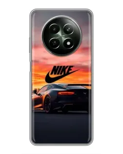 Чехол для Realme 12 5G с картинкой «Nike и суперкар»