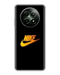Чехол для Realme 12 5G с картинкой «Золотой логотип Nike»