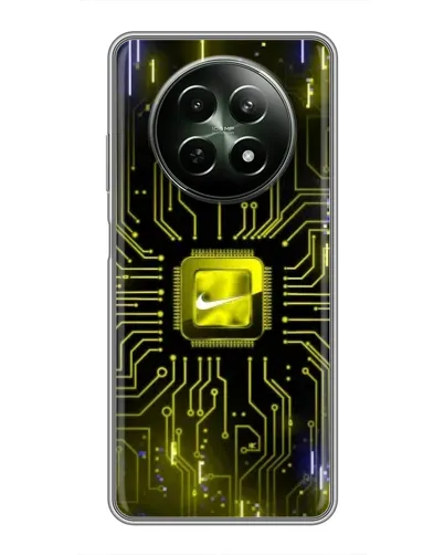 Чехол для Realme 12 5G с картинкой «Nike — золотая искра» Чехол для Realme 12 5G с картинкой «Nike — золотая искра»