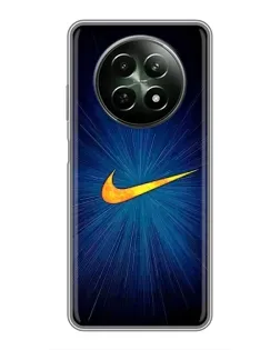 Чохол для Realme 12 5G з картинкою «Синій пульс Nike» Чохол для Realme 12 5G з картинкою «Синій пульс Nike»