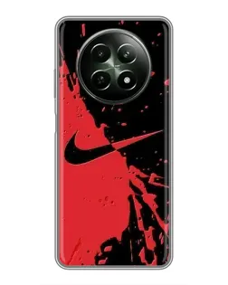 Чохол для Realme 12 5G з картинкою «Червоні бризки Nike» Чохол для Realme 12 5G з картинкою «Червоні бризки Nike»