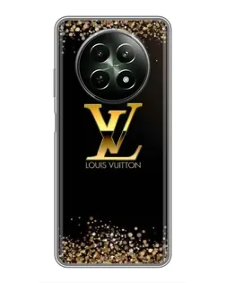 Чехол для Realme 12 5G с картинкой «LV — золотые искры»