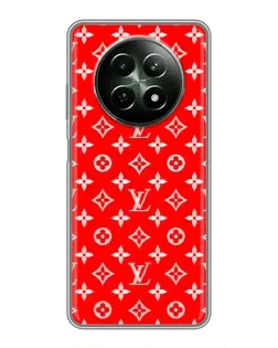Чехол для Realme 12 5G с картинкой «Яркий паттерн LV»