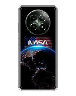 Чехол для Realme 12 5G с картинкой «Земля из космоса NASA»