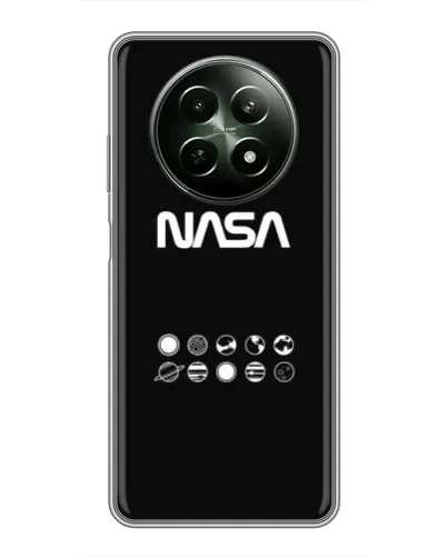 Чехол для Realme 12 5G с картинкой «NASA — технический принт» Чехол для Realme 12 5G с картинкой «NASA — технический принт»