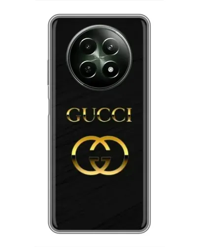 Чехол для Realme 12 5G с картинкой «Золотой логотип Gucci» Чехол для Realme 12 5G с картинкой «Золотой логотип Gucci»