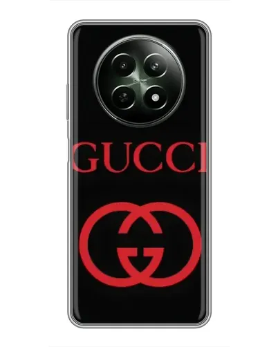 Чехол для Realme 12 5G с картинкой «Gucci — красный логотип» Чехол для Realme 12 5G с картинкой «Gucci — красный логотип»