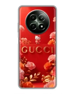 Чехол для Realme 12 5G с картинкой «Gucci — золотой сад»
