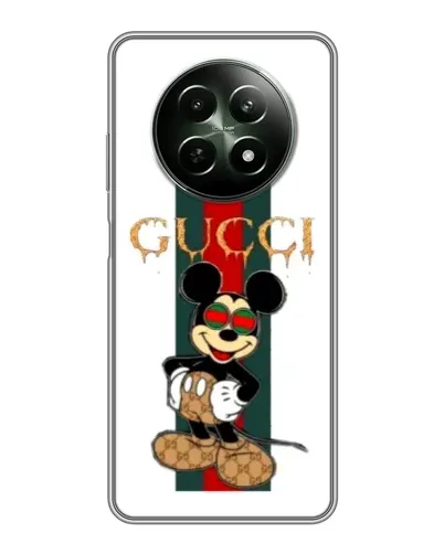 Чехол для Realme 12 5G с картинкой «Микки Маус Gucci — полосы» Чехол для Realme 12 5G с картинкой «Микки Маус Gucci — полосы»