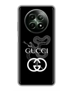 Чехол для Realme 12 5G с картинкой «Gucci — серебряная змея»