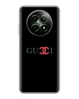 Чехол для Realme 12 5G с картинкой «Gucci — красный градиент»