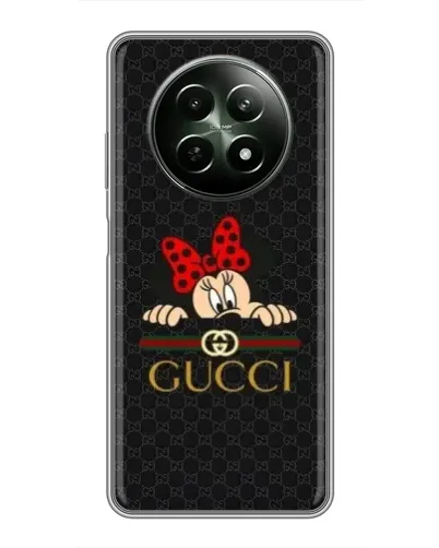 Чехол для Realme 12 5G с картинкой «Минни Маус Gucci — черный» Чехол для Realme 12 5G с картинкой «Минни Маус Gucci — черный»
