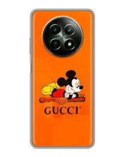 Чохол для Realme 12 5G з картинкою «Міккі Маус Gucci — помаранч» Чохол для Realme 12 5G з картинкою «Міккі Маус Gucci — помаранч»