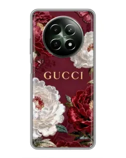 Чохол для Realme 12 5G з картинкою «Gucci — бордові троянди» Чохол для Realme 12 5G з картинкою «Gucci — бордові троянди»