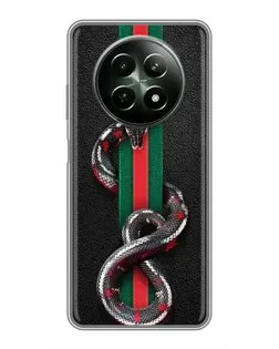 Чохол для Realme 12 5G з картинкою «Gucci — змія на смузі» Чохол для Realme 12 5G з картинкою «Gucci — змія на смузі»