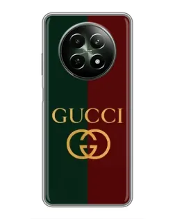 Чохол для Realme 12 5G з картинкою «Gucci — темно-зелений градієнт» Чохол для Realme 12 5G з картинкою «Gucci — темно-зелений градієнт»