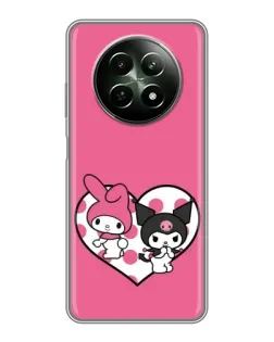 Чехол для Realme 12 5G с картинкой «Kuromi и My Melody» Чехол для Realme 12 5G с картинкой «Kuromi и My Melody»