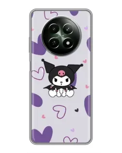 Чехол для Realme 12 5G с картинкой «Kuromi и лавандовые сердца» Чехол для Realme 12 5G с картинкой «Kuromi и лавандовые сердца»
