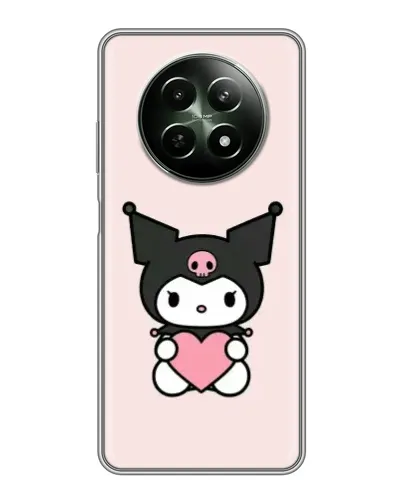 Чехол для Realme 12 5G с картинкой «Kuromi и сердце» Чехол для Realme 12 5G с картинкой «Kuromi и сердце»