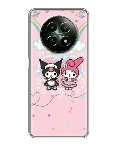 Чехол для Realme 12 5G с картинкой «My Melody и Kuromi» Чехол для Realme 12 5G с картинкой «My Melody и Kuromi»