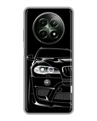 Чехол для Realme 12 5G с картинкой «Темный силуэт BMW»