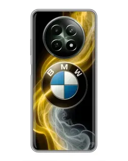 Чехол для Realme 12 5G с картинкой «Золотистый дым BMW»