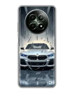 Чехол для Realme 12 5G с картинкой «BMW в свете фар»