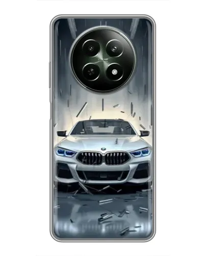 Чехол для Realme 12 5G с картинкой «BMW в свете фар»