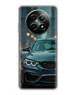 Чехол для Realme 12 5G с картинкой «BMW в огнях города»