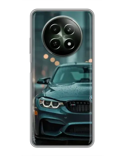 Чехол для Realme 12 5G с картинкой «BMW в огнях города»