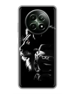 Чехол для Realme 12 5G с картинкой «BMW и лев»