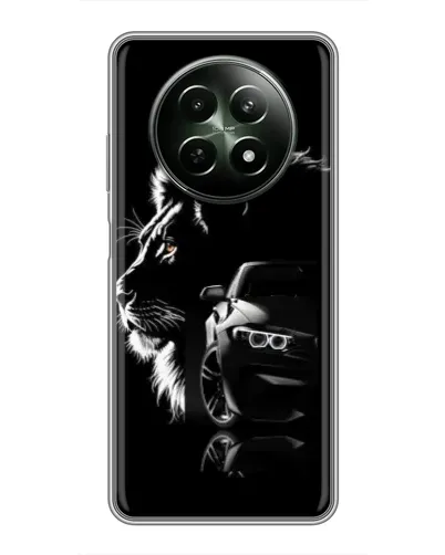 Чехол для Realme 12 5G с картинкой «BMW и лев»