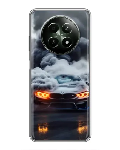 Чехол для Realme 12 5G с картинкой «BMW в дыму»