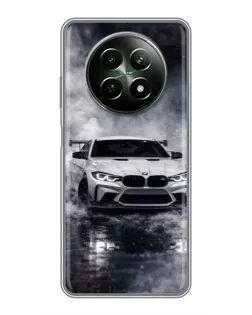 Чехол для Realme 12 5G с картинкой «BMW сквозь туман»