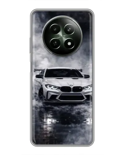 Чехол для Realme 12 5G с картинкой «BMW сквозь туман»