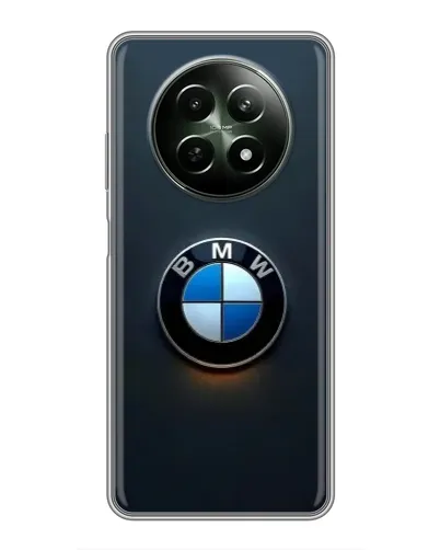 Чехол для Realme 12 5G с картинкой «Логотип BMW — минимализм»